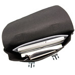 Carter Backpack // Felt + Leather (Black)