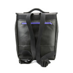 Carter Backpack // Felt + Leather (Black)