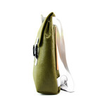 Carter Backpack // Felt + Leather (Black)