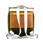 Carter Backpack // Felt + Leather (Black)