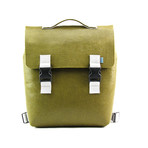 Carter Backpack // Felt + Leather (Black)