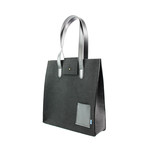 Parker Tote // Felt + Leather (Black)