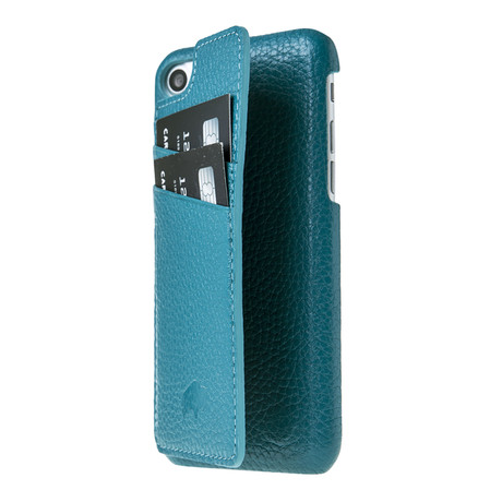 Ultimate Snap-on Stand Case // Floater Turquoise Leather (iPhone 7)
