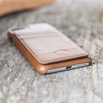Ultimate Snap-on Stand Case // Burnished Tan Leather (iPhone 7)