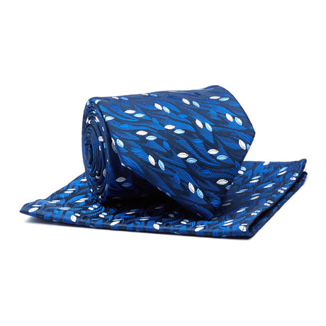 Tie + Hankie // Blue Tear Drop