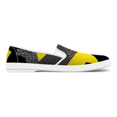Hexagone Madrasa Slip-On // Black + Yellow (Euro: 42)