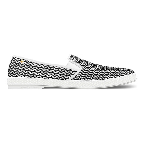Lord Zelco Slip-On // Black + Silver (Euro: 44)