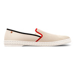 Tour Du Monde Slip-On // Beige + Red (Euro: 45)