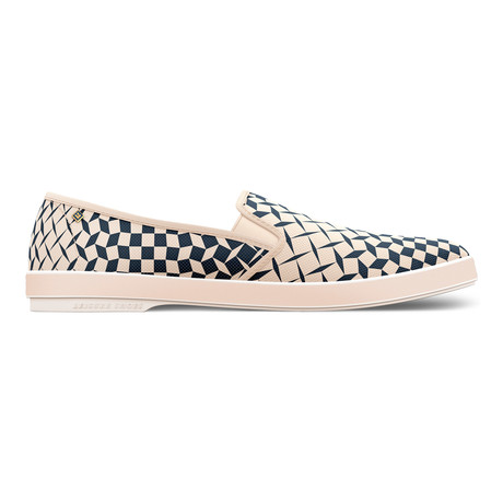 Print Esher Slip-On // Beige + Navy (Euro: 45)