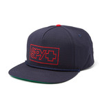 Note 5-Panel Snapback (Navy)