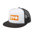 5-Panel Snapback Hat (Black, White)