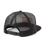 5-Panel Snapback Hat (Black, White)