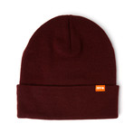 Floater Cuffed Slouchy Beanie (Burgundy)