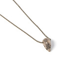 Sugar Skull Necklace // Bronze (18" Chain)