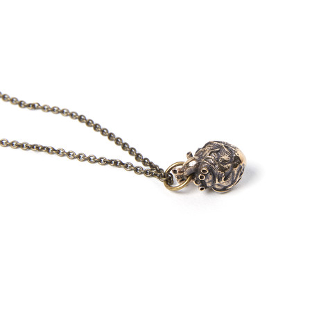 Anatomical Necklace // Small // Bronze (18" Chain)