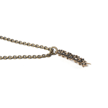Snake Vertebrae Necklace // Bronze (18" Chain)
