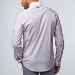 Isaac b. // Pinstripe Button-Up Shirt // Grey (2XL)