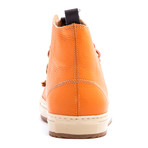 Sorrento High-Top Sneaker // Orange + Beige Sole (Euro: 43)