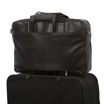 Amesbury Double Zip Briefcase (Black)