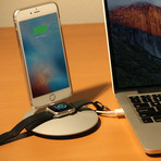 Dome Stand Charging Dock // Silver