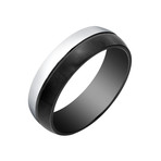 Black + White Ring (Size 8)