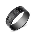 Black Plated Ring (Size 8)