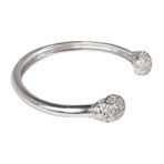 Silver Skull Bangle (Small)