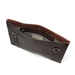 Hobin Leather Portfolio Holder // Dark Brown