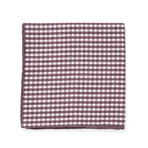 Gran Gingham Pocket Square // Brown