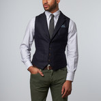 Iles Button-Up Waistcoat // Blue (US: 40R)