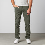 Macall Colored 5-Pocket Slim Fit Denim // Green (36WX32L)