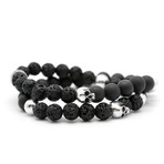 Lava Skull Wrap Bracelet (S)