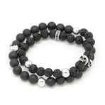 Lava Skull Wrap Bracelet (S)