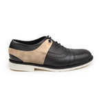 Kaiser Cap-Toe Brogue Oxfords // Black + Grey (US: 12)