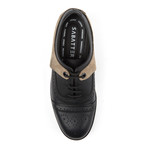 Kaiser Cap-Toe Brogue Oxfords // Black + Grey (US: 9)