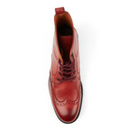 Wingtip Lace-Up Boot // Burgundy (US: 11)