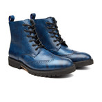 Wingtip Lace-Up Boot // Navy (US: 8)