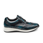 Franchesco Wing-Tip Casual Sneakers // Iguana + Navy (US: 8)