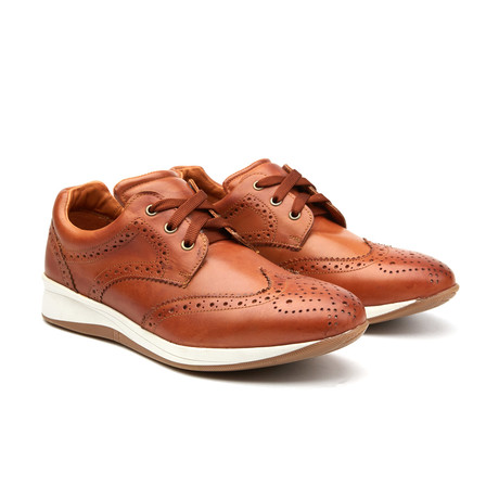 Franchesco Wing-Tip Casual Sneakers // Tan (US: 8)