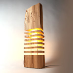 Reclaimed Wood Light Sculpture // Large Tabletop