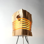 Reclaimed Wood Light Sculpture // Tripod