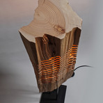 Reclaimed Wood Light Sculpture // Large Floor