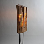 Reclaimed Wood Light Sculpture // Large Floor