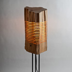 Reclaimed Wood Light Sculpture // Large Floor