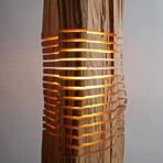 Reclaimed Wood Light Sculpture // Large Floor