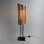 Reclaimed Wood Light Sculpture // Large Floor