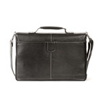 Tyler Tumbled Brokers Bag (Black)