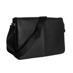 Tyler Tumbled Slim Mailbag Messenger // Black