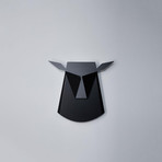 Aluminium Deer Head LED Light // Black (Plug)