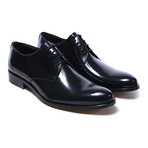 Polished Plain Toe Derby // Black (Euro: 46)